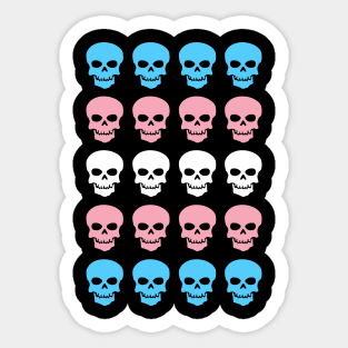 Trans Skulls Sticker